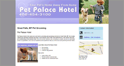 Desktop Screenshot of petpalacehotel.com