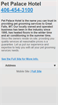 Mobile Screenshot of petpalacehotel.com